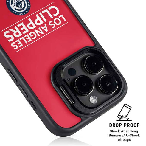 NBA Los Angeles Clippers Standard Red iPhone 16 Pro Kickstand Case
